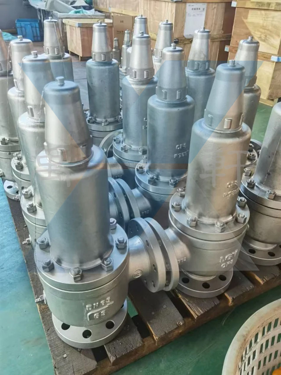 A42Y-63P-DN65不锈钢安全阀准备交付锦州某制药厂区氢气管道应用(图1)